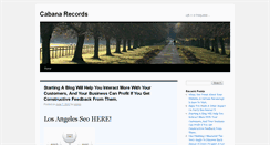 Desktop Screenshot of cabana1records.com