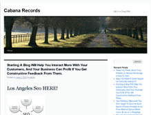 Tablet Screenshot of cabana1records.com